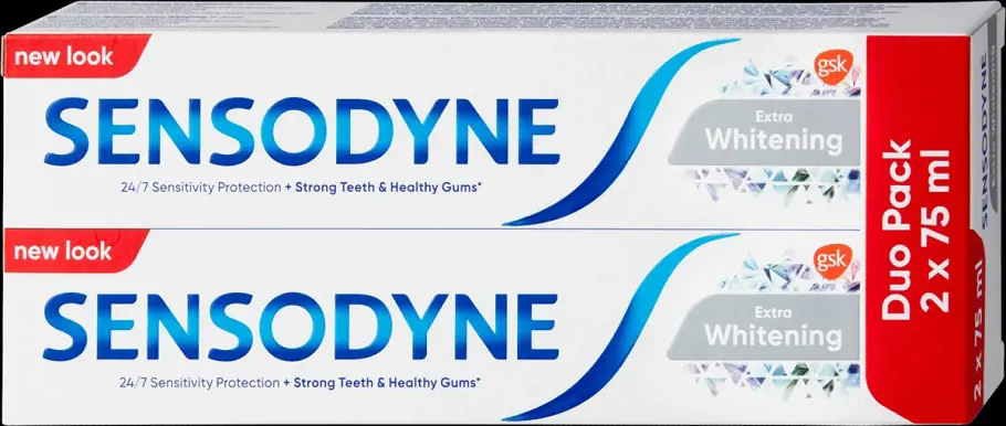 ZP SENSODYNE 2x75ml -EXTRA WHITENING