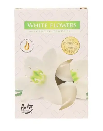 KAHANCE CAJ.VONAVE 6ks -WHITE FLOWERS