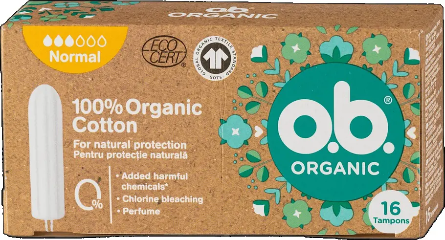 xVL.O.B. TAMPONY 16ks -NORMAL ORGANIC