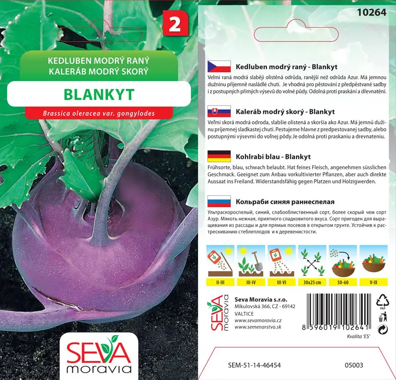 .KALERAB SKORY MODRY -BLANKYT 0,8*M