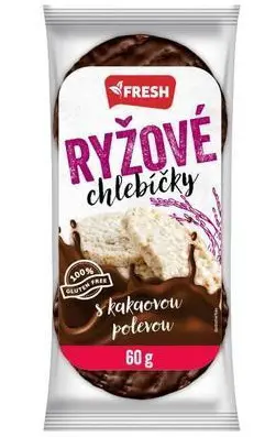 CK CHLEBIK RYZOVY FRESH 60g -TMAVO KAKAOVA