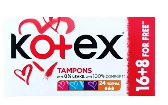 VL.KOTEX TAMPONY 16+8ks -NORMAL