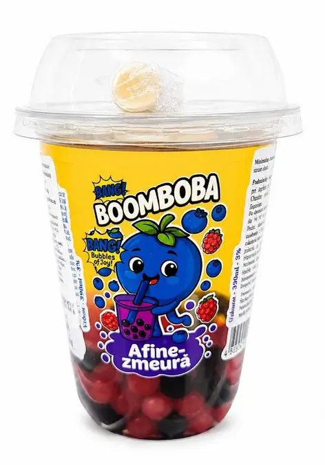 VODA BUBBLE DRINK 0,39l -CUCO-MALINA