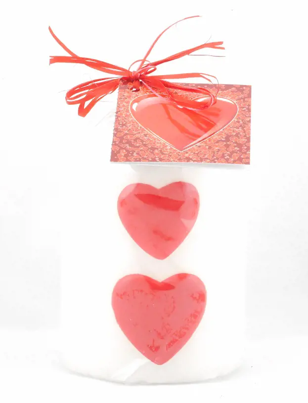 SVIECKA HEARTS PILLAR 70x90mm 270g