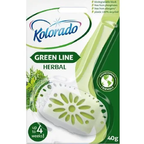 WC KOCKA KOLORADO+ KOSIK 40g -HER.GREEN LINE