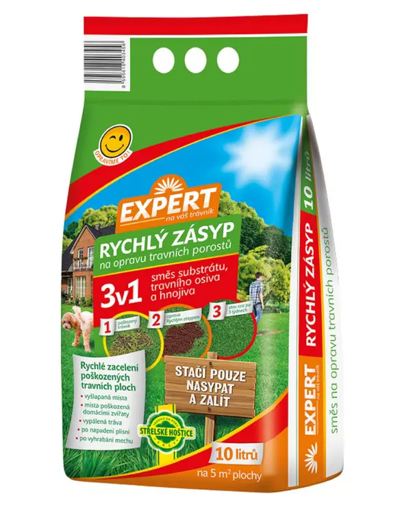 TRAVA EXPERT 10l -RYCHLY ZASYP 3V1