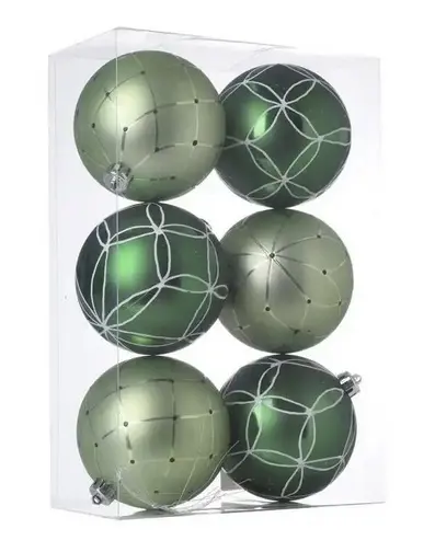 VO -GULE PLAST S/6 10cm -ZELENA