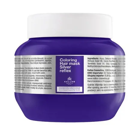 MASKA NA VLASY KALLOS 275ml -SILVER