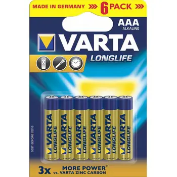 BATERIE VARTA AAA LR03 1,5V  6ks -ALK