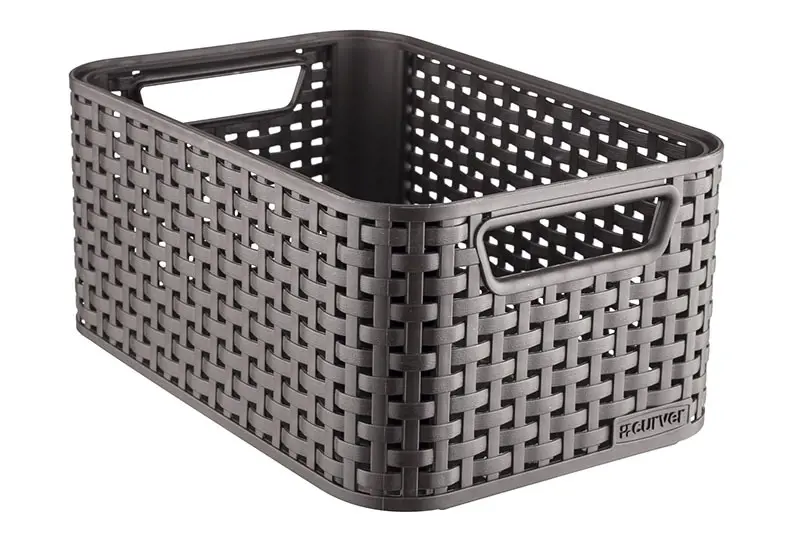 BOX ULOZNY RATTAN STYLE2 S -HNEDY