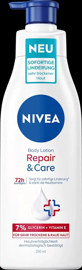 TEL.MLIEKO NIVEA 250ml -REPAIR & CARE