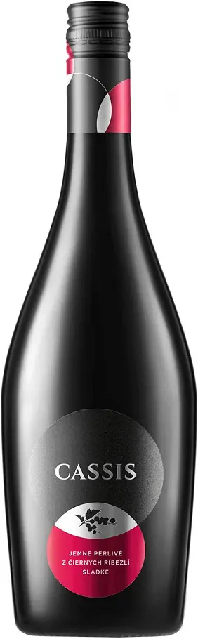 xVINO CASSIS 0,75l -PERLIVE Z CIERNYCH RIBEZLI