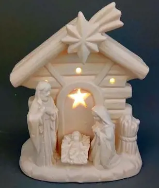 VO -SVATA RODINKA LED BIELA 16cm