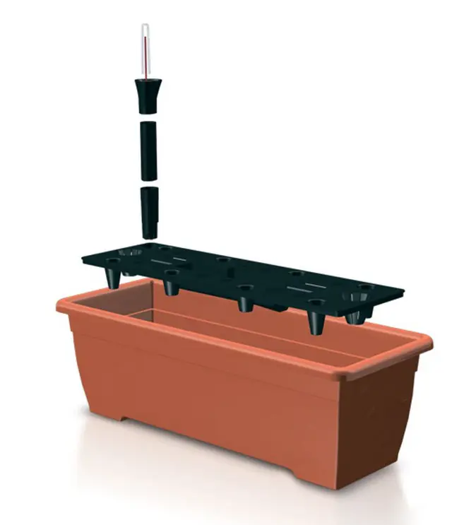 ,TRUHLIK BALCONY CAN 50cm+SAMOZAVLAZ. -TERAKOTA