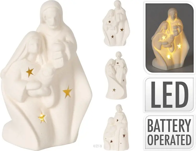VO -SVATA RODINKA LED BIELA 13cm