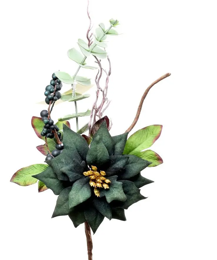 KV.UM.-VO VIANOCNA RUZA 42cm -ZELENA