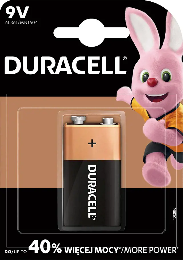 xBATERIE DURACELL 9V 1ks ALKALIC