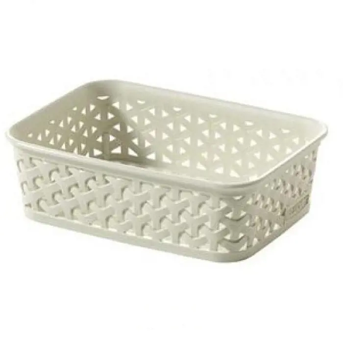 KOSIK DEKOR RATTAN STYLE A6 -KREMOVY