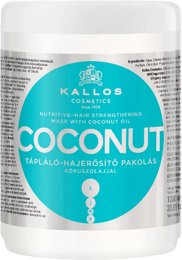 MASKA NA VLASY KALLOS 1l -COCONUT
