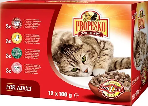 KRMIVO MACKY KAPSI. PROP.12x100g-MASO MIX