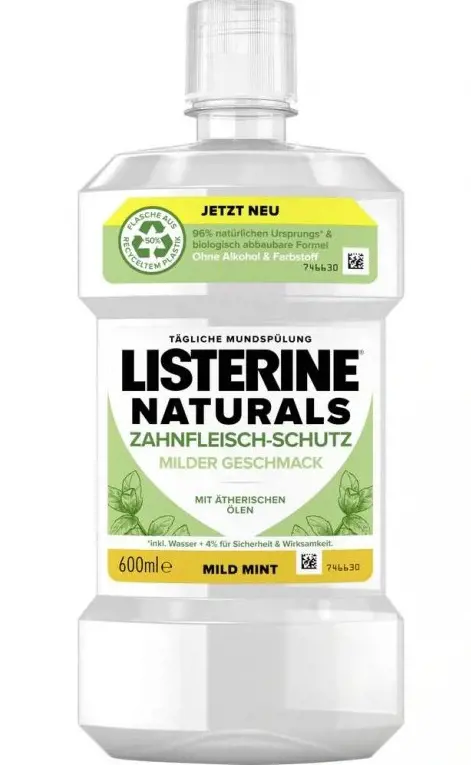 xUSTNA VODA LISTERINE 600ml -MILD MIN