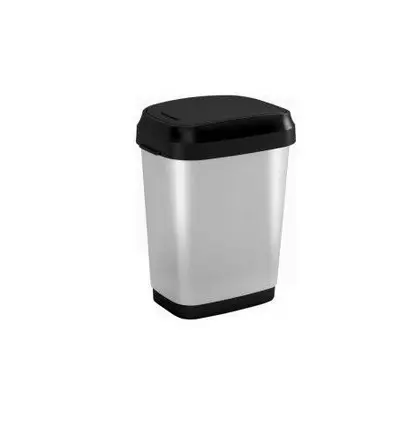 KOS ODPADKOVY KIS 25l 37x26x48cm -SIVY