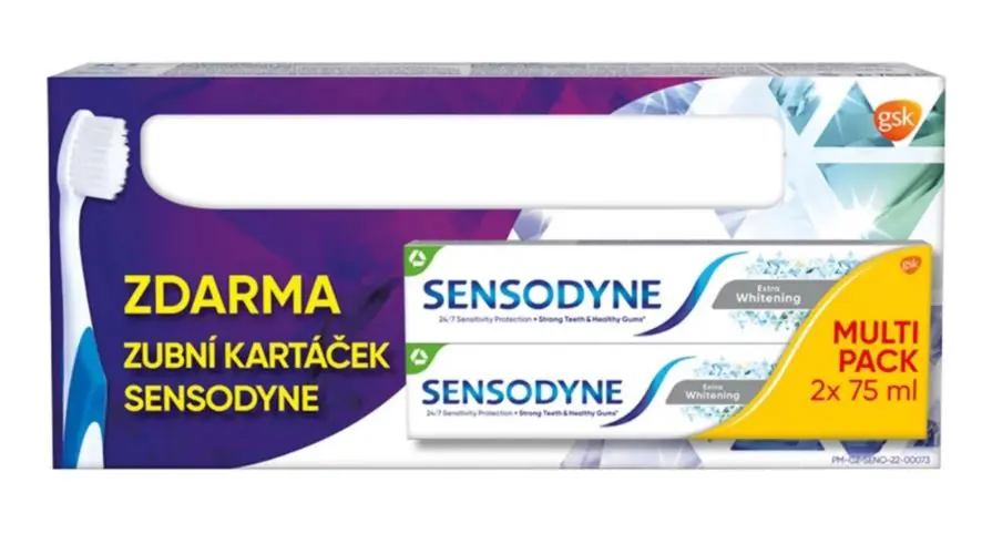 ZP SENSODYNE 2x75ml -WHITE + KEFKA