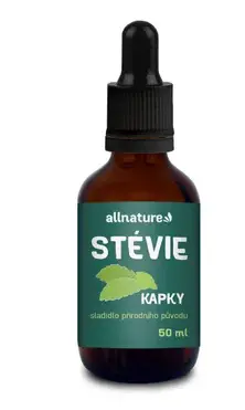 ALLNAT.SLADIDLO STEVIA KVAPKY 50ml