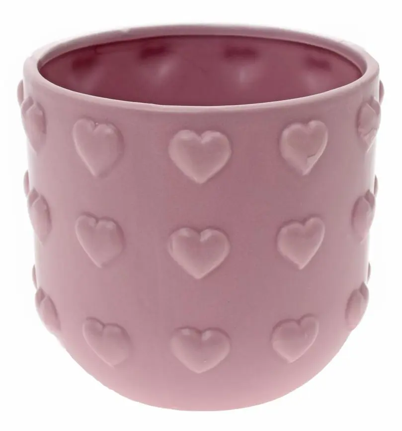 ,OBAL SRDCE 13cm -RUZOVE