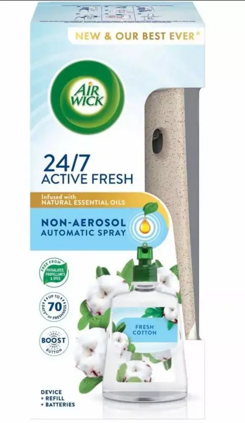 AIR WICK STR.+NAPLN 228ml -AF FRESH COTTON