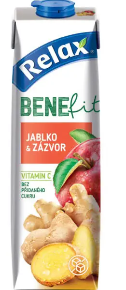 xCK DZUS RELAX 1l -BENEFIT JABLKO&ZAZVOR