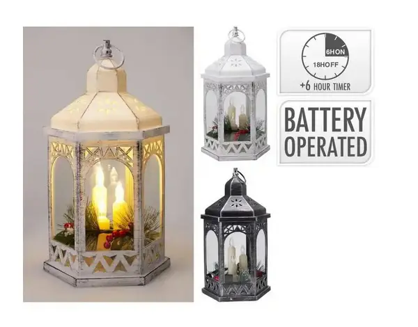DEKOR.LUCERNA 3 LED SVIECKY