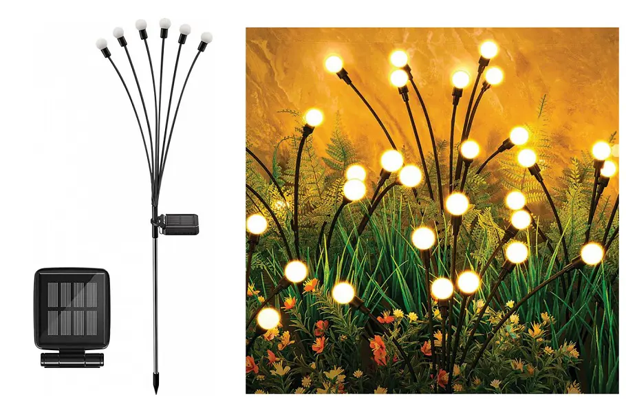 SOLARNA LAMPA FIREFLY 6xLED 72cm