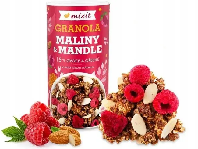 xCK MIXIT GRANOLA 440g -MALINY A MANDLE