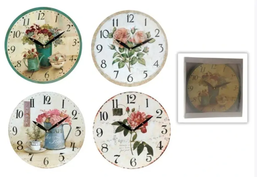 E-HODINY NASTENNE 28cm -KVETY