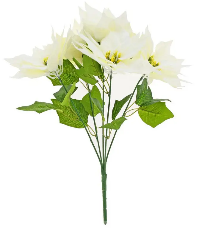 KV.UM.-VO KYTICA RUZA VIANOCNA BIELA 45cm