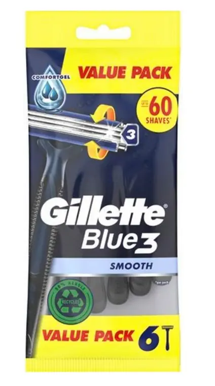 GILLETTE JEDN.ZIL.BLUE III 8ks -SMOOTH