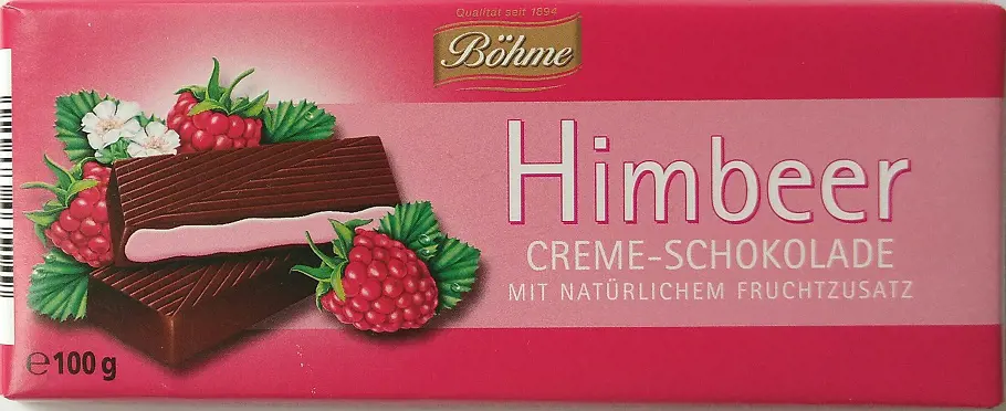 xCK COKOLADA BOHME 100g -MALINA