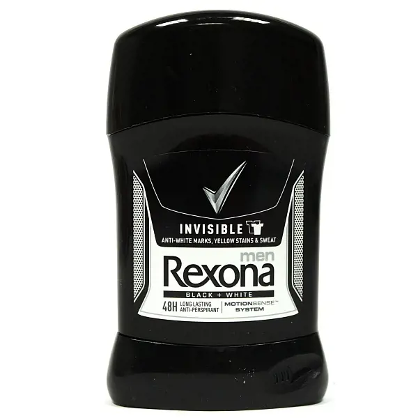 DEO REXONA STICK 50ml -FM BLACK WHIT