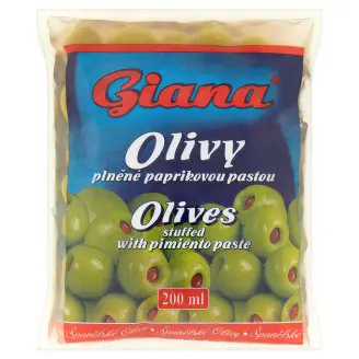 GIANA OLIVY PL.PAPRIKOU V SACK 200ml