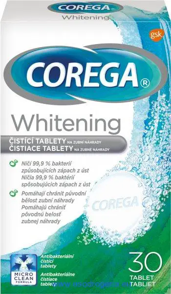 COREGA TABLETY 30ks -WHITENING