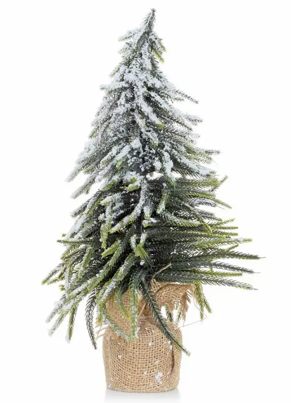 VO -STROMCEK ZASNEZENY V JUTE 45cm