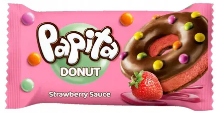 CK DONUT PAPITA 40g -STRAWBERRY SAUC