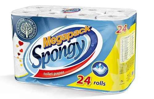 TP ALMUSSO SPONGY 2vrst. 24ks -WHITE