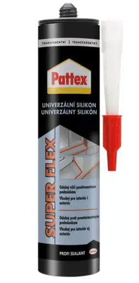 PATTEX SILIKON TRANSP.280ml -INTER.EXTERIER