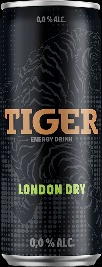 xCK ENERG.NAPOJ TIGER 0,25l -LONDON DRY Z