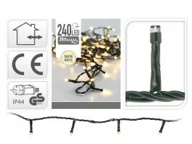 VO -LED OSVETLENIE 240ks -TEPLA BIELA+CASOVAC