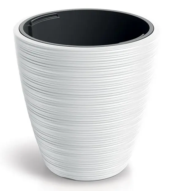 ,KVETINAC VENA ROUND 39cm -BIELA