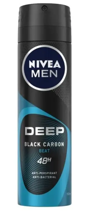 DEO NIVEA 150ml -FM DEEP BLACK CARBO