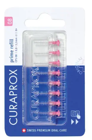 MEDZIZUBNA KEFKA 8ks 0,8mm -CURAPROX